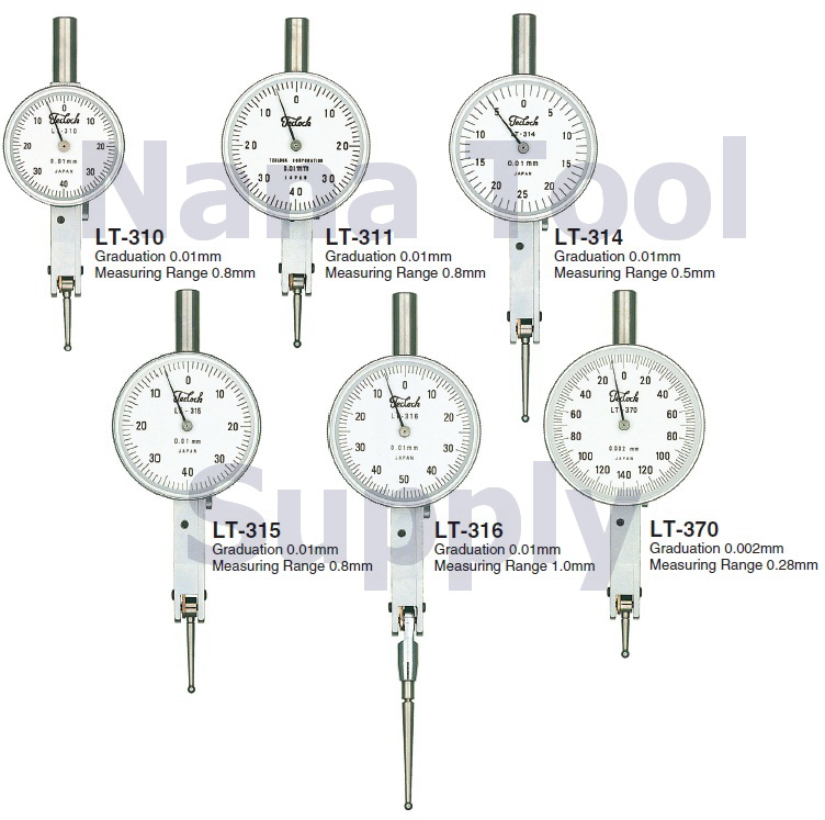 Lever type Test Indicator LT-310, LT-311, LT-314, LT-315, LT-316, LT-370