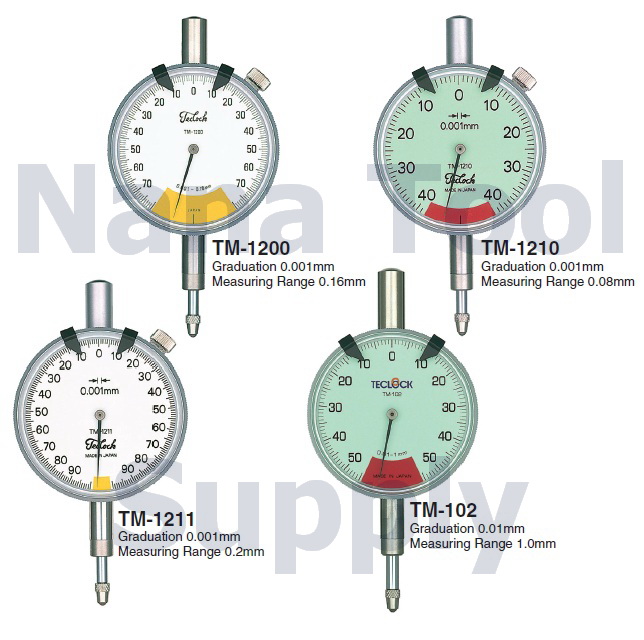 One Revolution Dial Indicator TM-1200, TM1210, TM-1211, TM-102